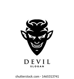 devil logo icon design vector illustration