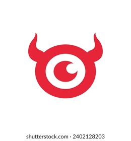 Devil logo icon design vector illustration template