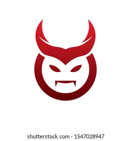 Devil logo icon vector design template