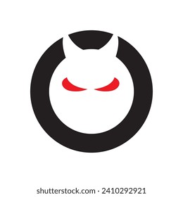 Devil logo illustration vector template