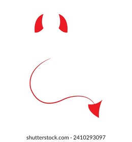 Devil logo illustration vector template