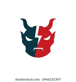 Devil logo illustration vector template