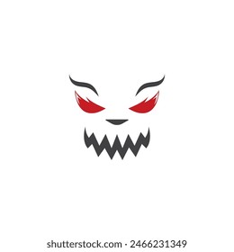 Devil logo illustration vector template