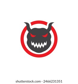 Devil logo illustration vector template