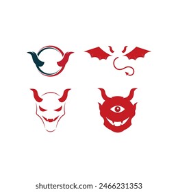 Devil logo illustration vector template