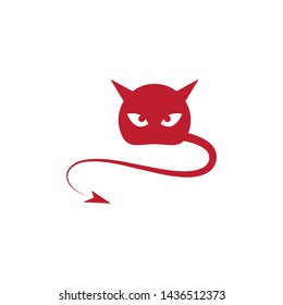 Devil logo ilustration vector template