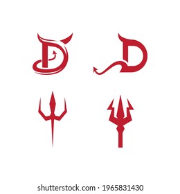 Devil logo ilustration vector template