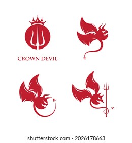 Devil logo ilustration vector template