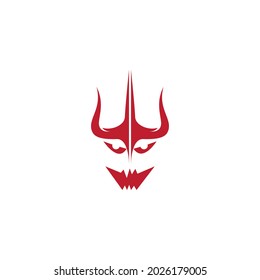 Devil logo ilustration vector template