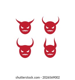 Devil logo ilustration vector template