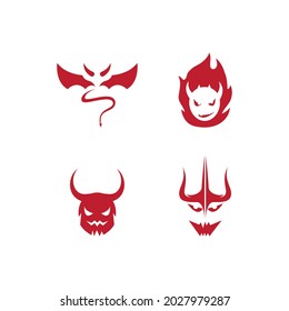 Devil logo ilustration vector template