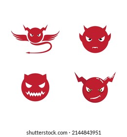 Devil logo ilustration vector template