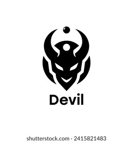 Devil logo simple elegance and clean