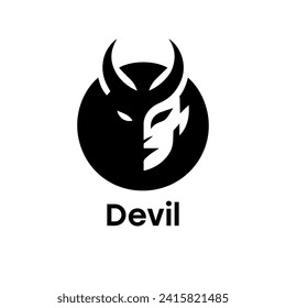 Devil logo simple elegance and clean