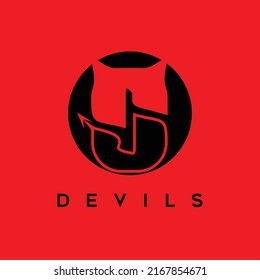 devil Logo symbol and icon Template vector