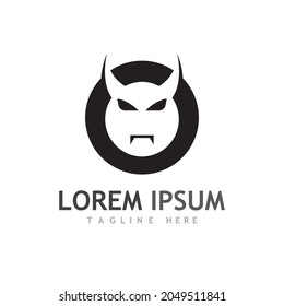 Devil logo and symbol illustration design