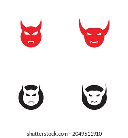 Devil logo and symbol illustration design