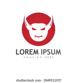 Devil logo and symbol illustration design