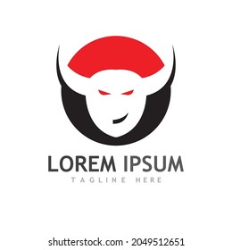 Devil logo and symbol illustration design