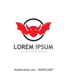Devil logo and symbol illustration design