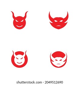 Devil logo and symbol illustration design