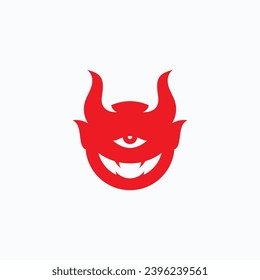 Devil logo symbol vector template