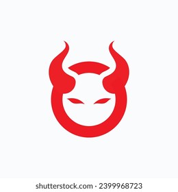 Devil logo symbol vector template