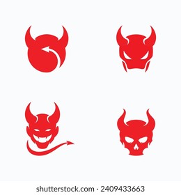 Devil logo symbol vector template