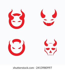 Devil logo symbol vector template