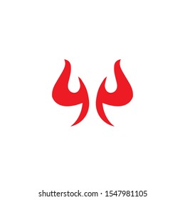 devil logo vector   icon template