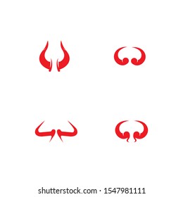 devil logo vector   icon template