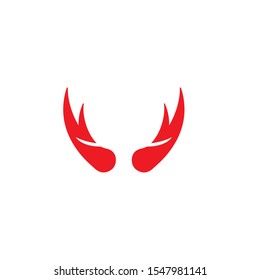 devil logo vector   icon template