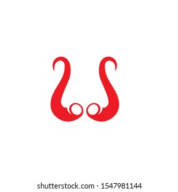 devil logo vector   icon template