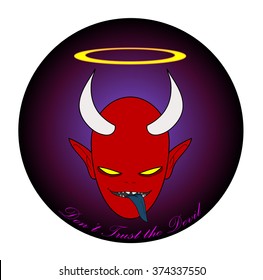 The Devil (logo), a vector illustration of the devil logo.