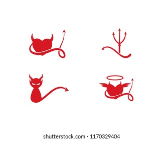 Devil logo vector template