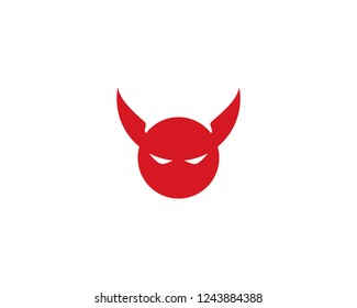 Devil logo vector template