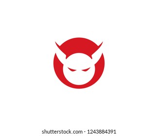 Devil logo vector template