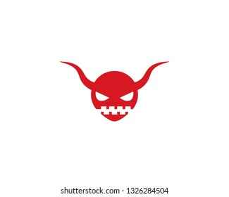 Devil logo vector template