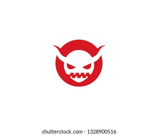 Devil logo vector template
