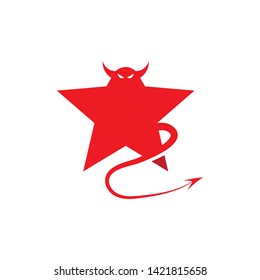 Devil logo vector template - Vector