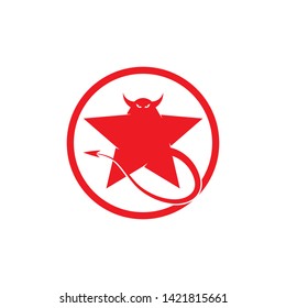 Devil logo vector template - Vector