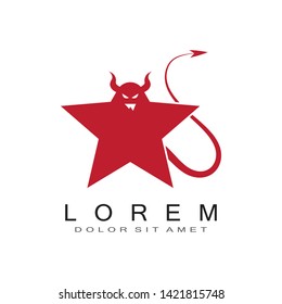 Devil logo vector template - Vector