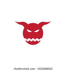 Devil logo vector template - Vector