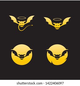 Devil logo vector template - Vector