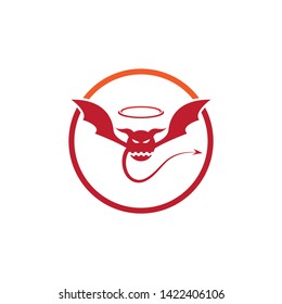Devil logo vector template - Vector