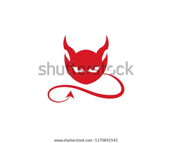 Devil logo vector\
template