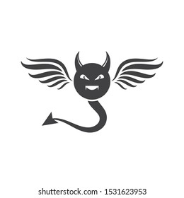 Devil logo vector template illustration design