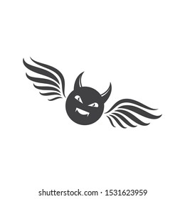 Devil logo vector template illustration design