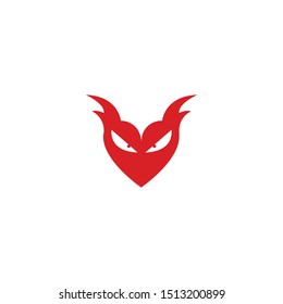 devil logo vector  template ilustration
