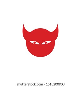 devil logo vector  template ilustration